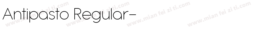 Antipasto Regular字体转换